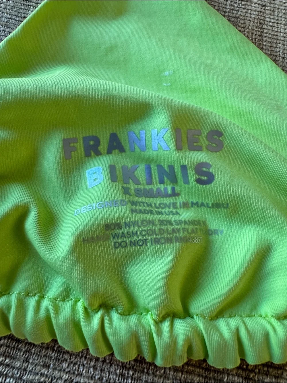 Frankie’s Bikinis Tia Floral Triangle Bikini Top